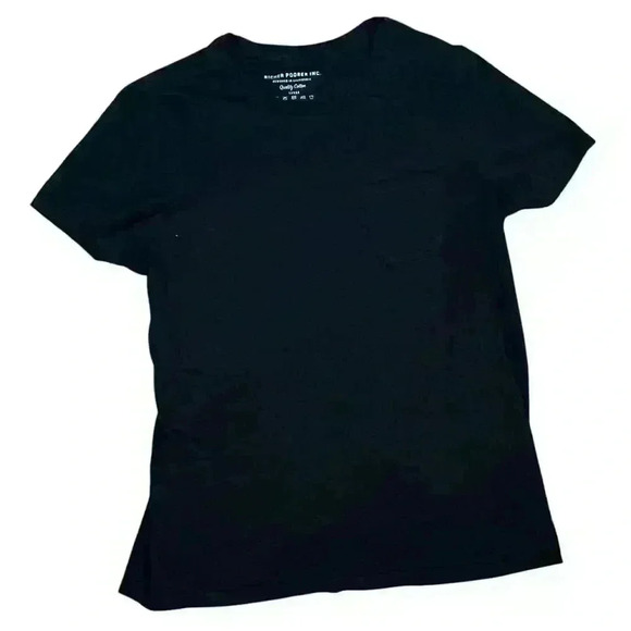 Richer Poorer Women’s Large Short Sleeve Pocket Tee Black - Picture 1 of 7